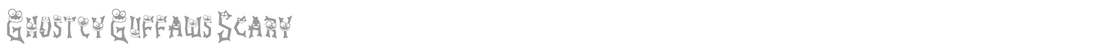 Ghostly Guffaws font preview