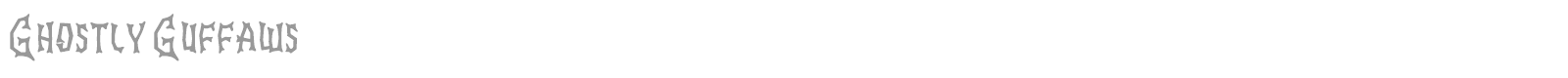 Ghostly Guffaws font preview