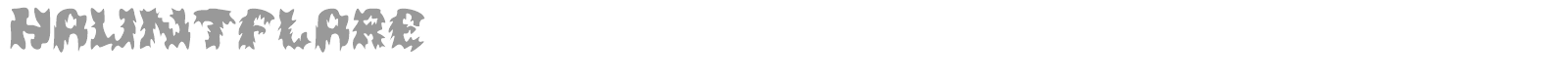 Hauntflare font preview