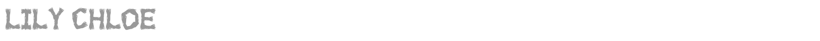 Font Lily Chloe