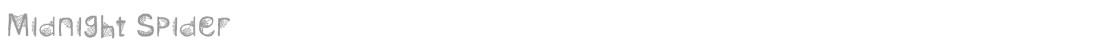 Midnight Spider font preview