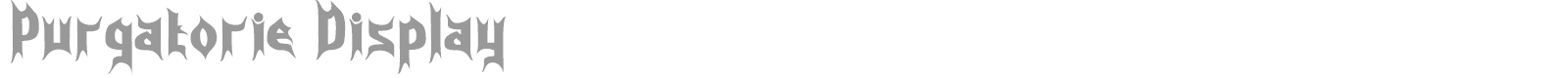 Purgatorie font preview
