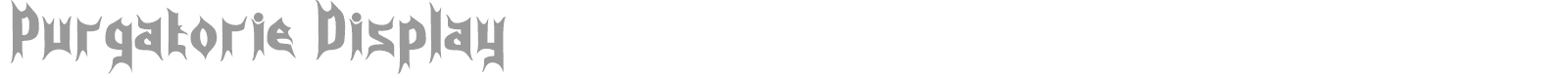 Purgatorie font preview