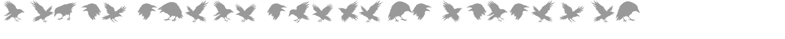 Raven Storm Symbols font preview