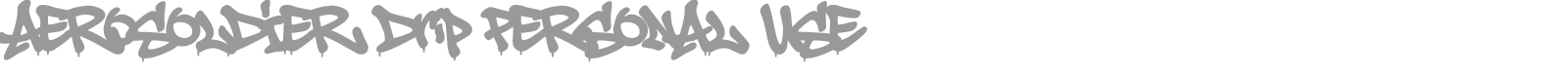 Aerosoldier font preview