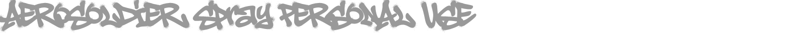 Aerosoldier font preview