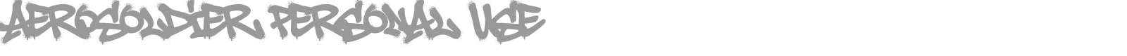 Aerosoldier font preview