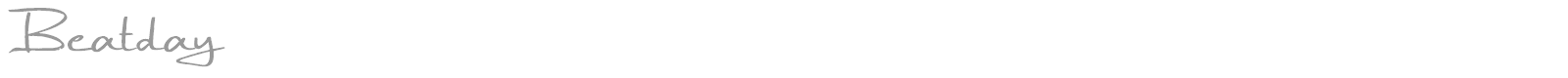Beatday font preview