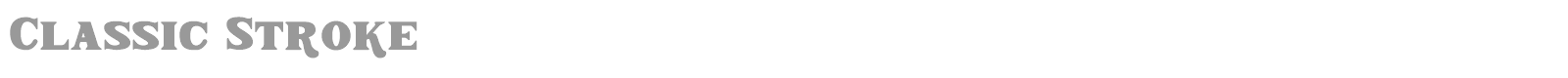 Classic Stroke font preview