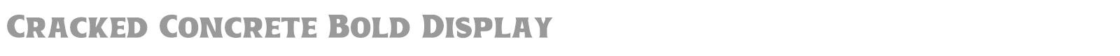 Cracked Concrete font preview