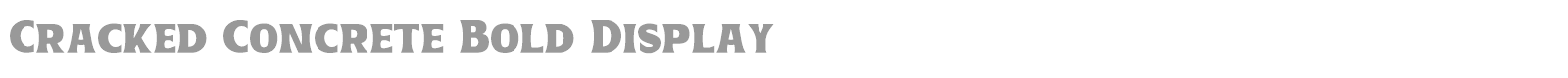 Cracked Concrete font preview