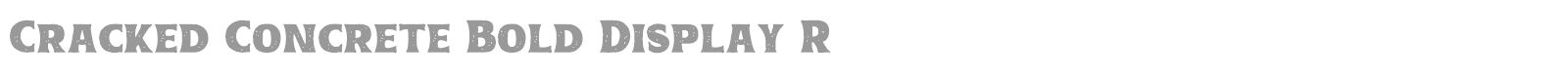 Cracked Concrete font preview