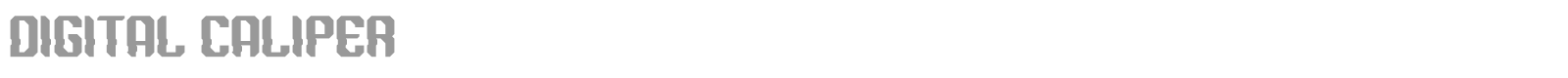 Digital Caliper font preview