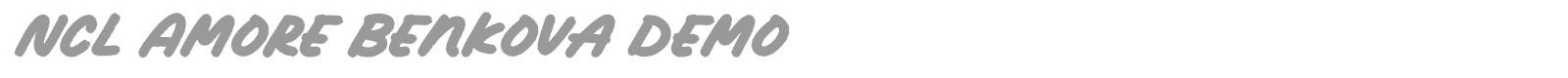 NCL Amore Benkova font preview