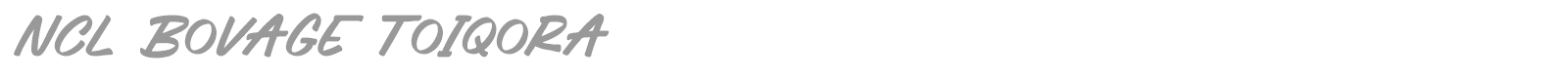 Font NCL Bovage Toiqora