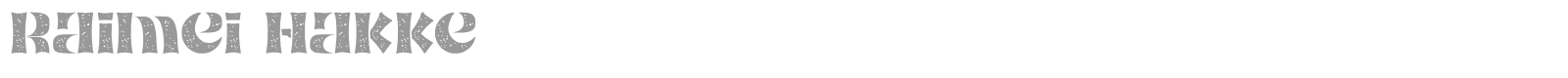Raimei Hakke font preview