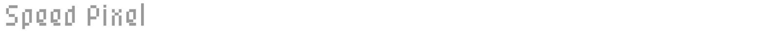 Speed Pixel font preview