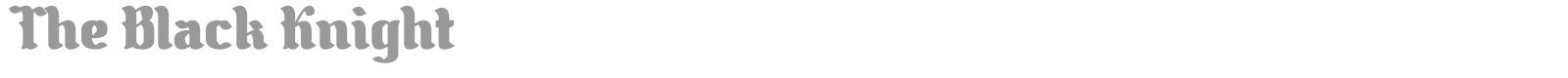 Font The Black Knight