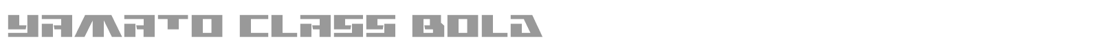 Yamato Class font preview
