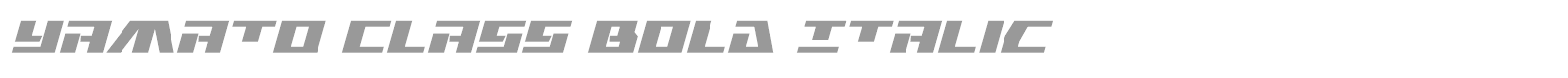 Yamato Class font preview