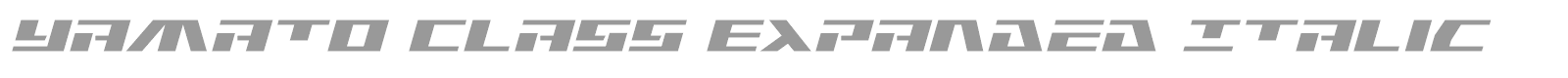 Yamato Class font preview