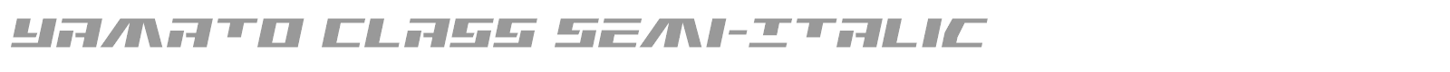Yamato Class font preview