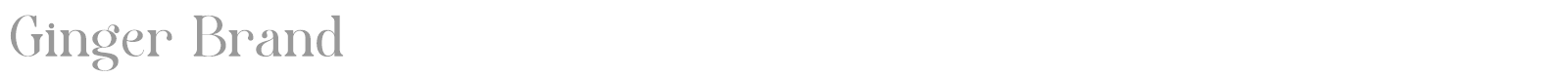 Font Ginger Brand