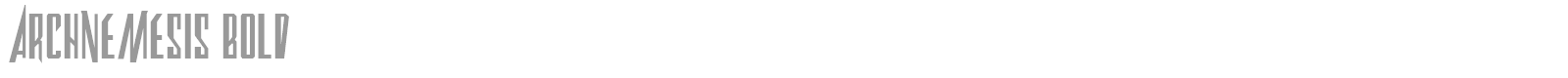 Archnemesis font preview