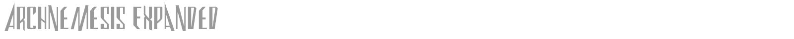 Archnemesis font preview
