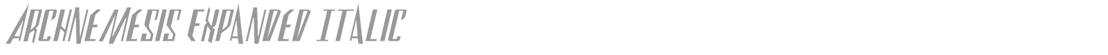 Archnemesis font preview