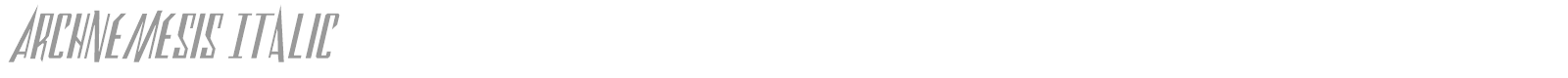 Archnemesis font preview