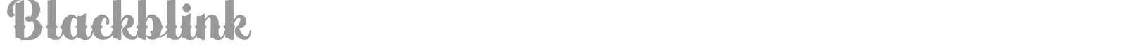 Blackblink font preview
