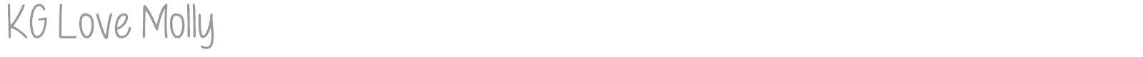 KG Love Molly font preview