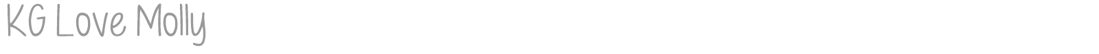 KG Love Molly font preview