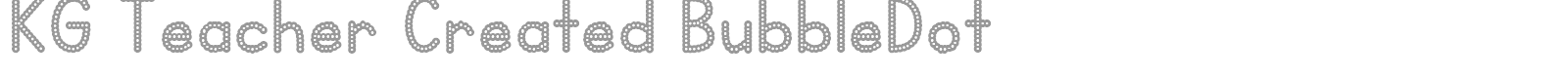 KG Teacher Created font preview