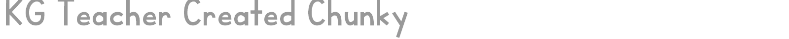 KG Teacher Created font preview