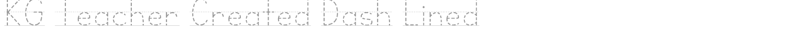 KG Teacher Created font preview