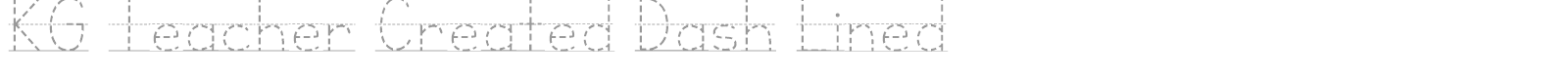 KG Teacher Created font preview