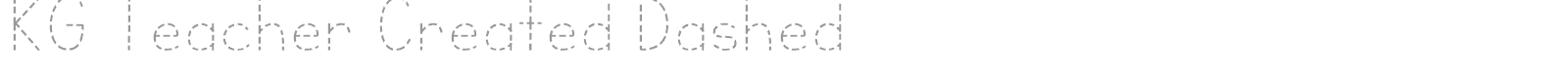 KG Teacher Created font preview
