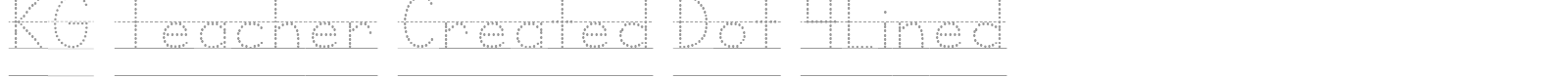 KG Teacher Created font preview