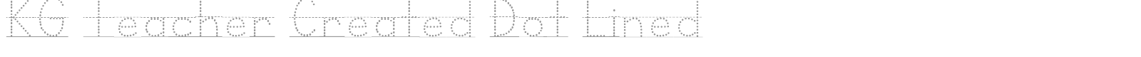 KG Teacher Created font preview