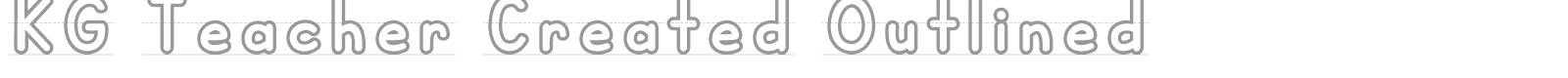 KG Teacher Created font preview