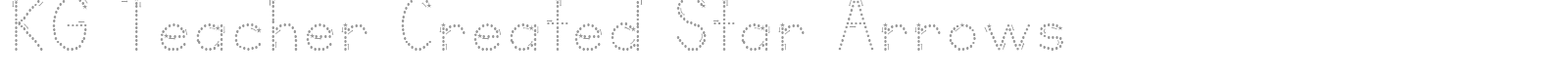 KG Teacher Created font preview