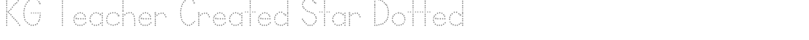 KG Teacher Created font preview