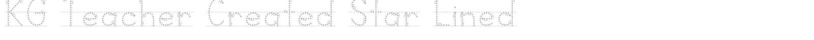 KG Teacher Created font preview