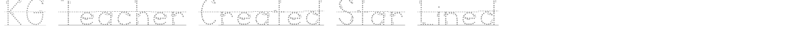 KG Teacher Created font preview