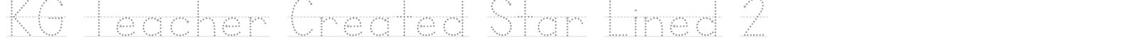 KG Teacher Created font preview