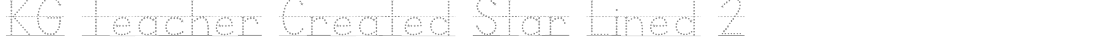 KG Teacher Created font preview