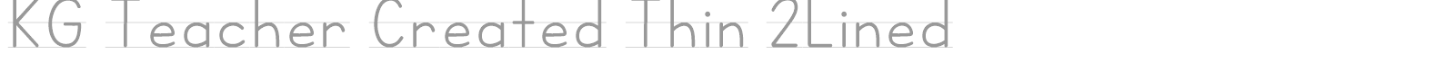 KG Teacher Created font preview