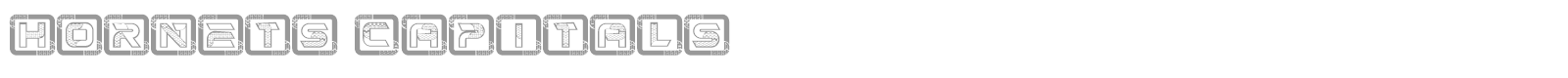 Hornets Capitals font preview